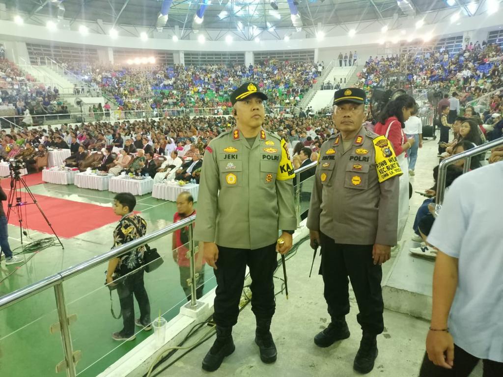 Pastikan natal 2023 aman Kapolresta Pekanbaru tinjau Perayaan natal agung Oikoumene